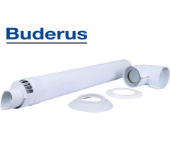 Горизонтальний комплект коаксіальний Ø60/100 мм Buderus (Condensing)